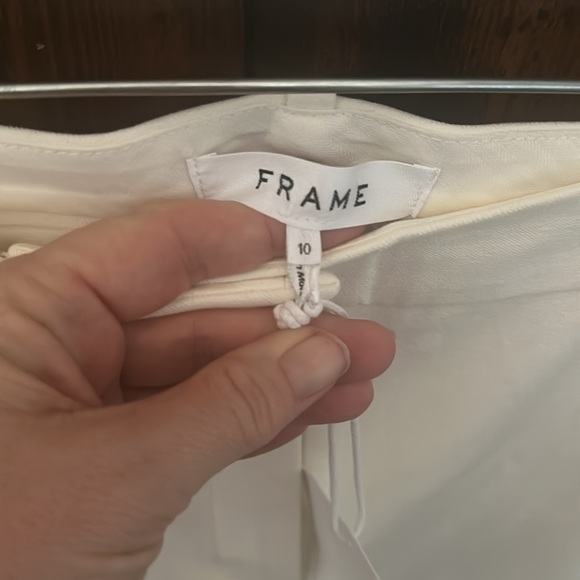 Frame Le High Flare Stretch Cotton Trouser Pants, Size 10 - Picture 7 of 13